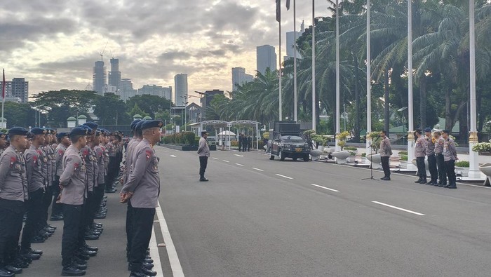 Brimob Polda Metro Siaga, Jaga Keamanan Konferensi Parlemen OKI di DPR