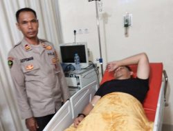**Wakapolres Kuansing Riau Diterjang Kecelakaan saat Bubarkan Balap Liar, Pengendara Motor Kabur**