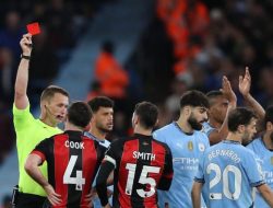 **Man City Vs Bournemouth: Drama 2 Kartu Merah, Trio Gol Membawa Kemenangan 3-1**