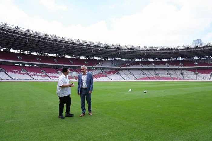 Erick Thohir Bersama FIFA, Cek Kesiapan GBK Sebelum Indonesia vs China