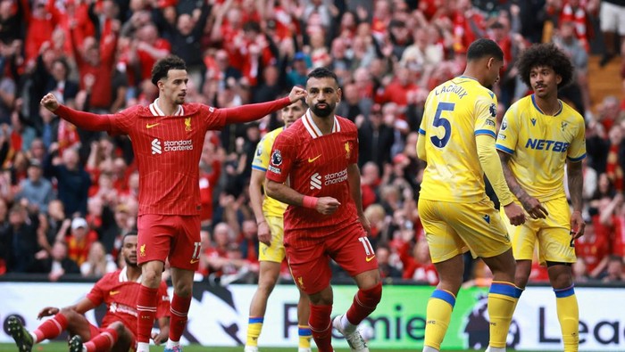 [Liverpool Vs Crystal Palace: Salah Selamatkan 10 Pemain The Reds]