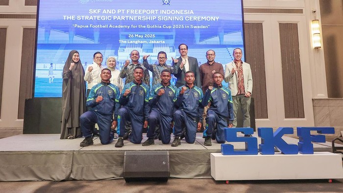 **SKF dan PTFI Berikan Dukungan Penuh bagi Papua Football Academy di Gothia Cup 2025**