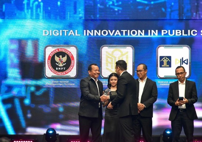 BNPT Dapat Penghargaan Digital Inovasi Layanan Publik DIA 2025
