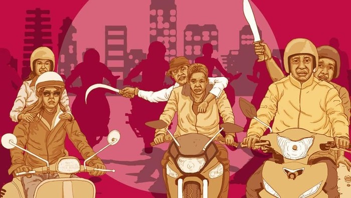 6 Remaja Bogor Diduga Geng Motor Berparang Ditangkap Polisi, Video Penangkapan Viral di Sosial Media