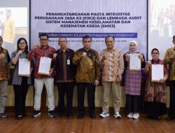 120 PJK3 & SMK3 Gandeng Tangan Cegah Penyimpangan dengan Pakta Integritas