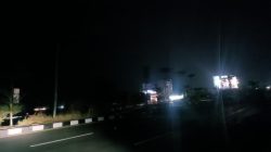 8 Panel Boks Lampu di Jalan Bypass Mandalika Dicuri, Jalan Gelap di Malam Hari