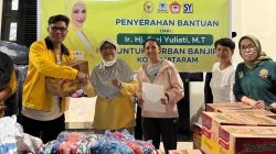 Legislator Sari Yuliati Berikan Bantuan Sembako untuk Korban Banjir di Kota Mataram, NTB