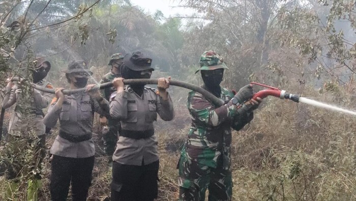 **Kekompakan Srikandi TNI dan Polri Tangani Karhutla di Rohil, Menjadi Pemicu Perhatian Publik**
