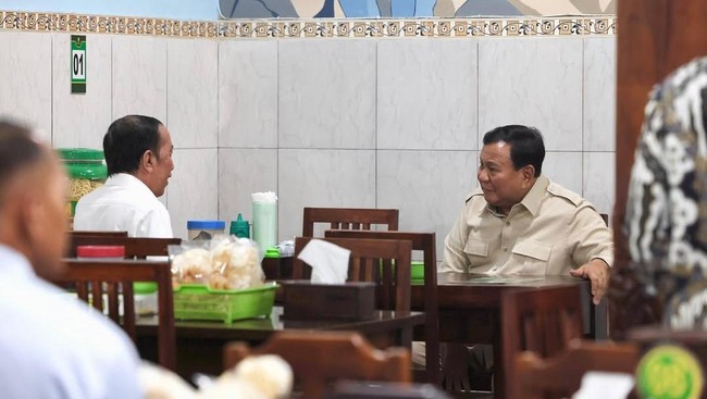 Momen Pribadi Jokowi dan Prabowo di Bakmi Jawa: Sepiring Rasa Persahabatan?