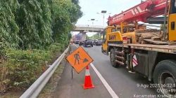 Pengecoran di Cililitan Bikin Tol Cawang Arah Tanjung Priok Padat, Lalin Macet Hingga Malam