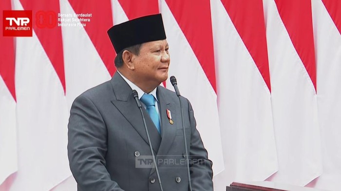 Prabowo Subianto Njombola Kapres Sebelumnya di Sidang Tahunan MPR RI