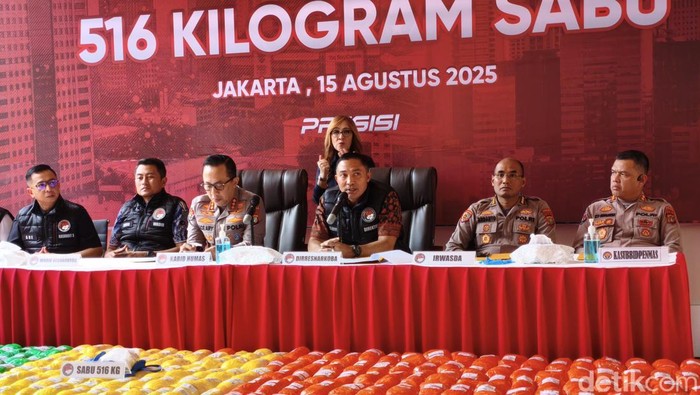 Polda Metro Tangkap 7 Tersangka Sabu 516 Kg: Dari Bandar Internasional hingga Kurir di Grogol