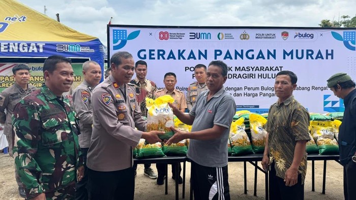 Ribuan Warga Inhu Terpukau, 2,6 Ton Beras dari GPM Polres Ludes dalam Sekejap