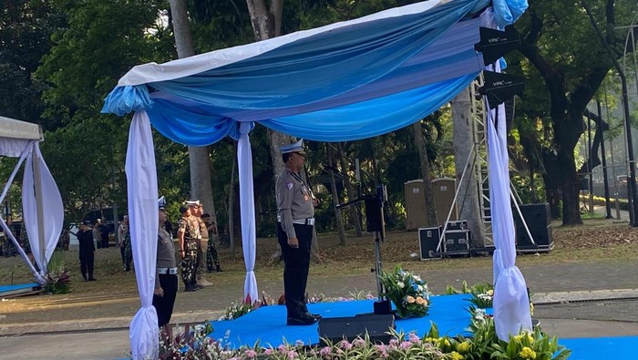 **8 Pesan Kakorlantas Saat Pimpin Apel Operasi Merdeka Jaya HUT ke-80 RI**