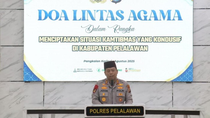 Polres Pelalawan Bersatu dengan Doa Lintas Agama untuk Riau yang Berkemajuan