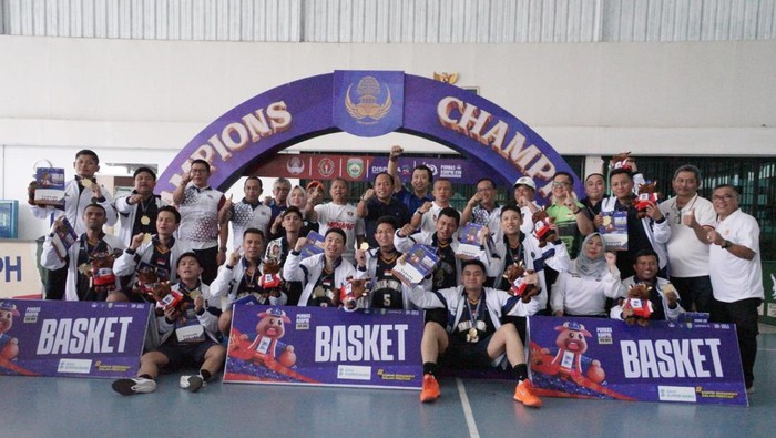 Tim Basket Kementerian Imipas Menaklukkan PORNAS KORPRI 2025 dengan Prestasi Menawan!