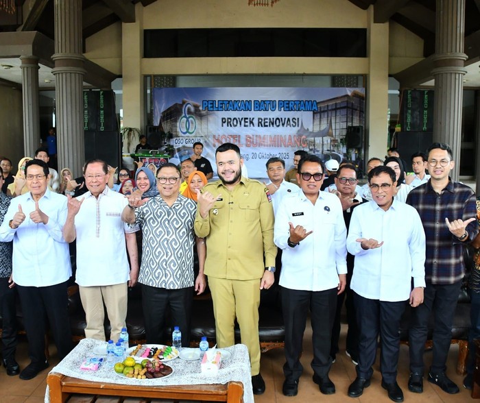 **Walkot Padang Pimpin Peletakan Batu Pertama Revitalisasi Hotel Bumi Minang, Legenda Kota Kembali Berdenyut**