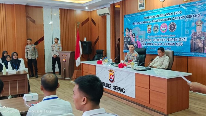 Polres Serang Bersiap Tangkal Meninggalnya MBG dengan Pelatihan Relawan SPPG