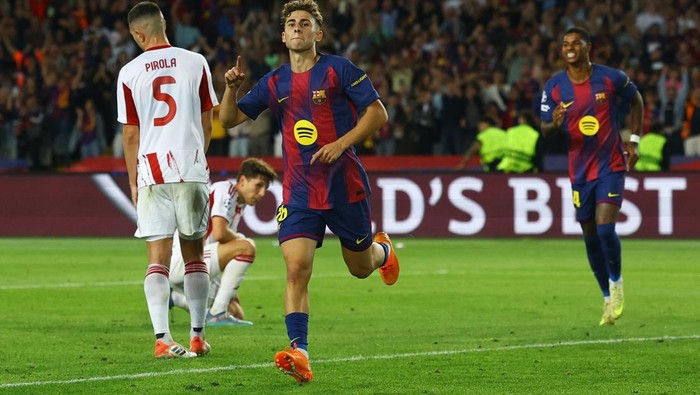 **Fermin's Hat-trick Menyelamatkan Barcelona dalam Kemenangan 6-1 atas Olympiakos**