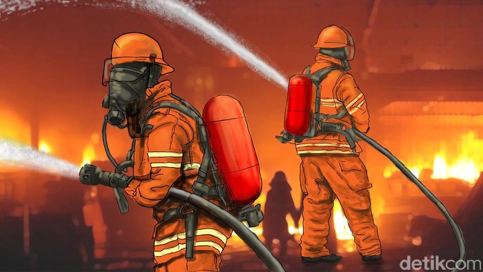 Kebakaran Menerjang Pabrik Limbah B3 di Karawang, Tim Pemadam Siaga
