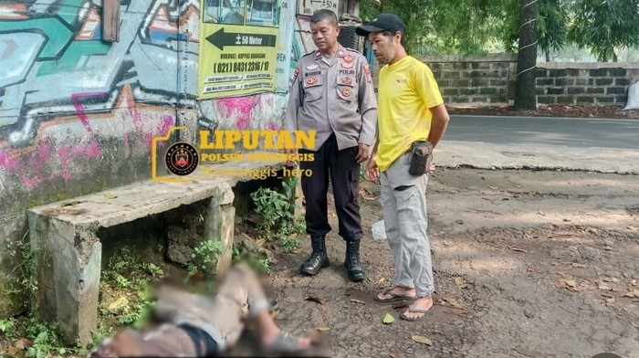 Pria Tergeletak Dekat TPU Pondok Ranggon Depok Gegerkan Warga - Update 1