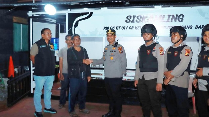 Tim RAGA Polres Meranti Bersama Satkamling Gencarkan Patroli Malam untuk Tekan Kriminalitas