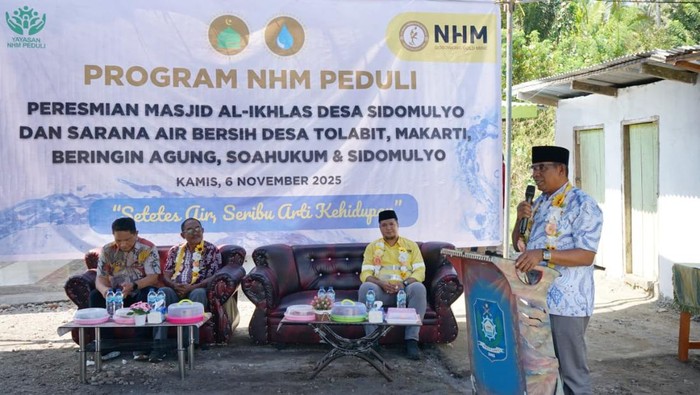 **NHM Perkuat Kehidupan Sosial dengan Masjid dan Air Bersih di Kao Barat**