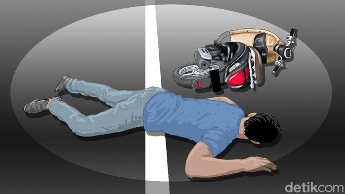 “Tragis! Gagal Nyalip Berujung 2 Motor Bersenggolan di Bogor, 1 Orang Tewas”