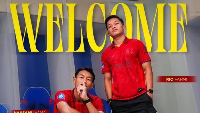 Rio Fahmi dan Hansamu Yama Diperkuat Arema FC dari Persija Jakarta